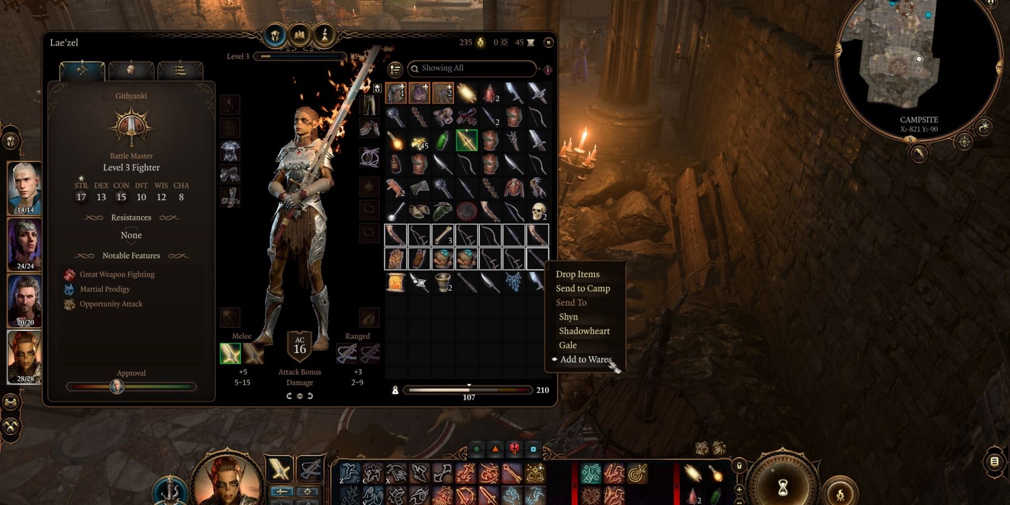BG3 Add to Wares: Quick Tip! (Fast Inventory Sorting)