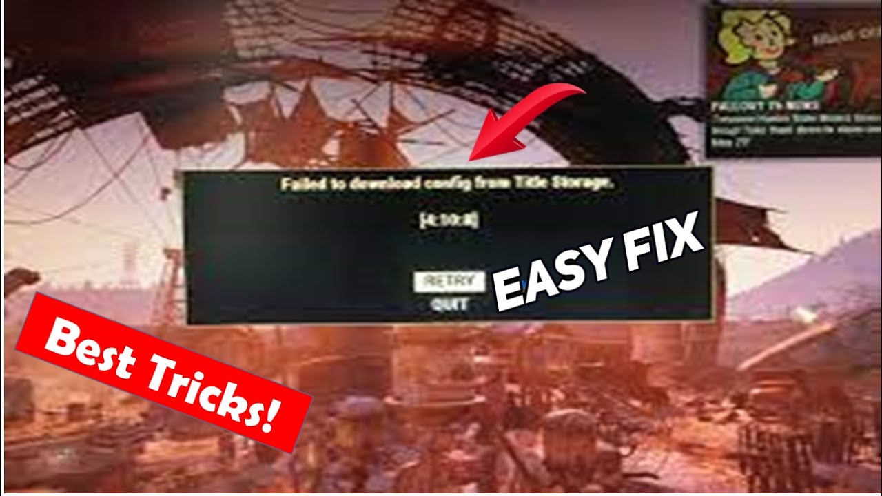 Fix Failed to Download Tile Storage in Fallout 75 (2024) - Simple Steps